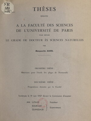 cover image of Matériaux pour l'étude des plages de Normandie